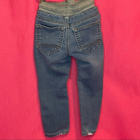 CAT & JACK DISTRESSED TIE WAIST SKINNY JEANS SIZE 3T - Picture 4 of 7
